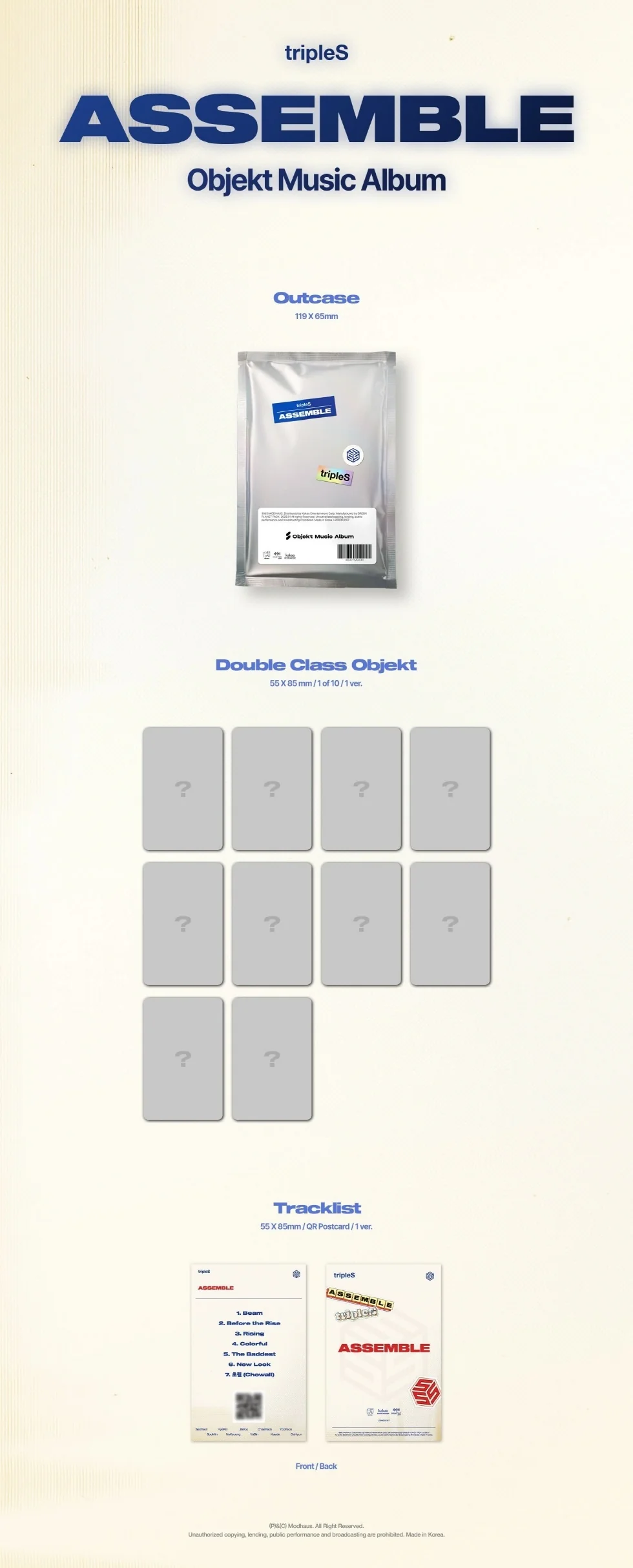 tripleS - [ASSEMBLE] Mini Album OBJEKT MUSIC ALBUM - Image 2