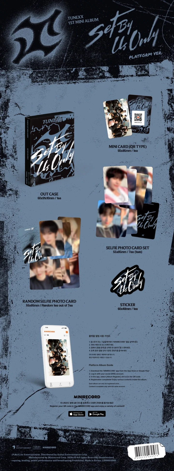 TUNEXX - [SET BY US ONLY] 1st Mini Album PLATFORM Version - Image 2