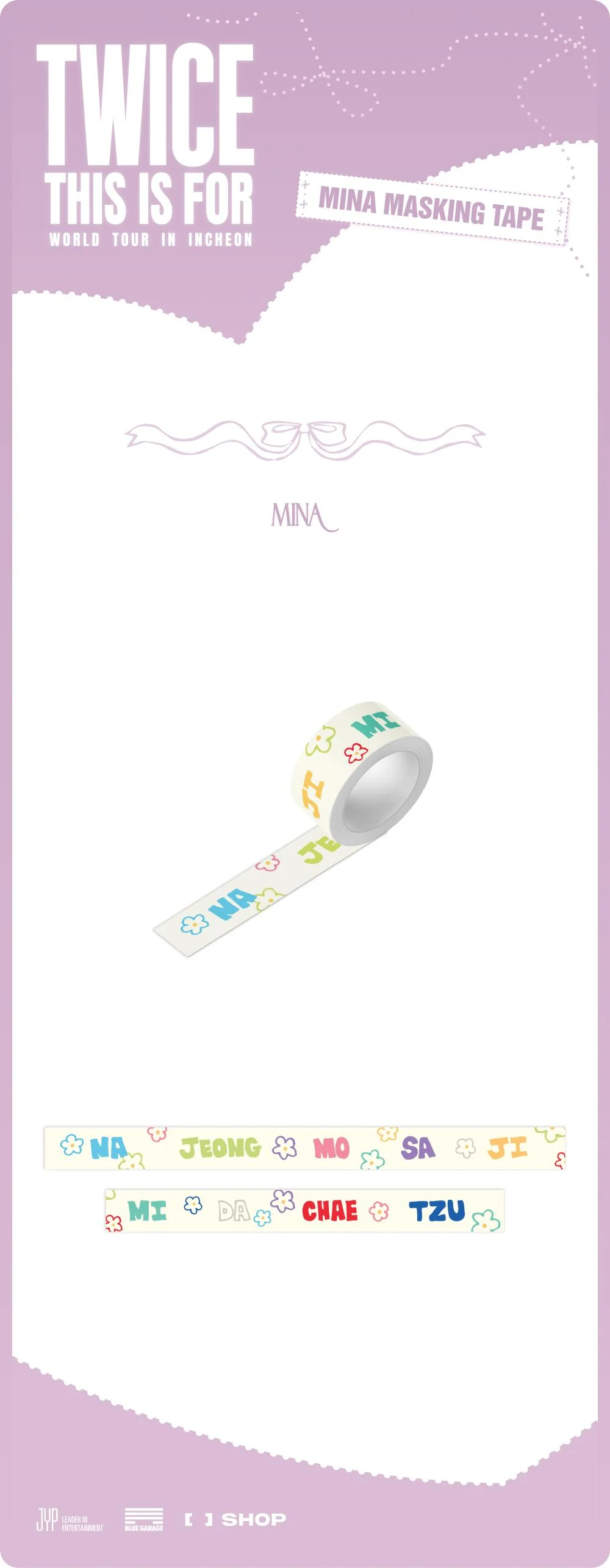 TWICE - [THIS IS FOR] WORLD TOUR MD MINA MASKING TAPE - Image 2