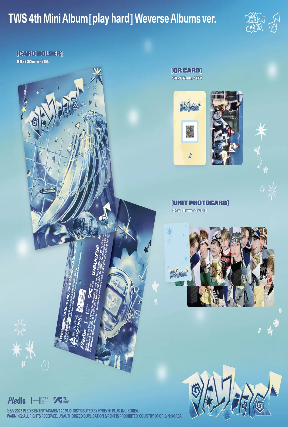 TWS - [PLAY HARD] 4th Mini Album WEVERSE ALBUMS Version - Image 2