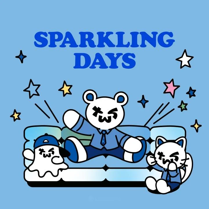 TWS - [SPARKLING DAYS : AZIT] OFFICIAL MD PLUSH KEYRING (BEAR) - Image 2