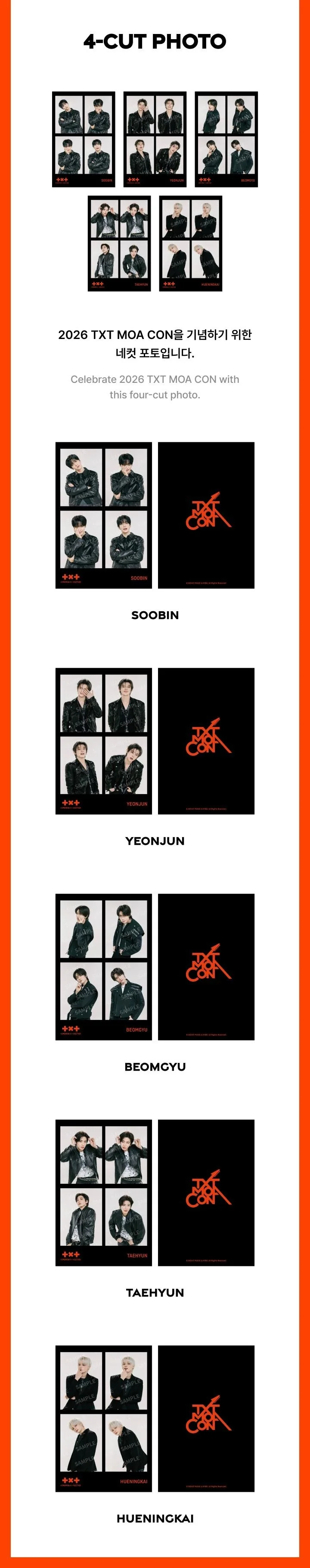 TXT - [2026 MOA CON] OFFICIAL MD 4-Cut Photo - Image 3