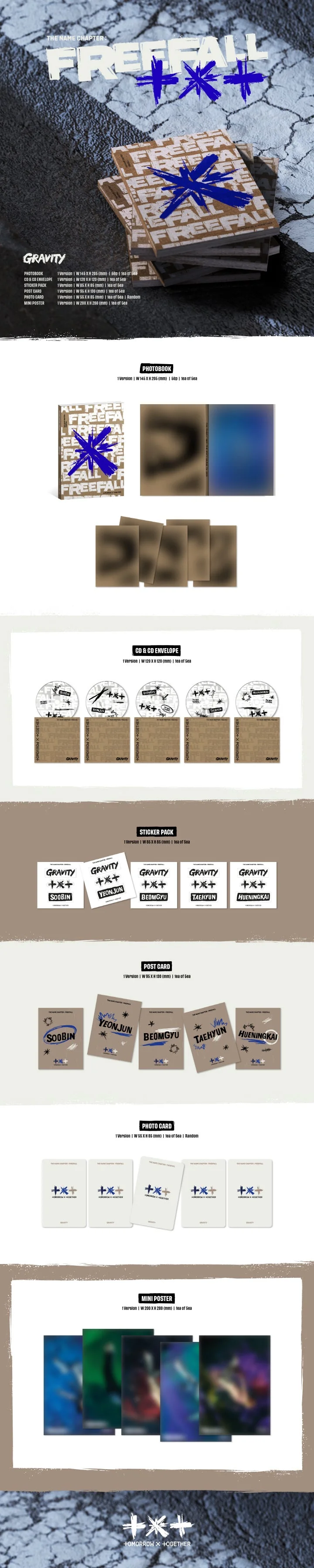 TXT - [THE NAME CHAPTER: FREEFALL] GRAVITY Version SOOBIN Edition - Image 2