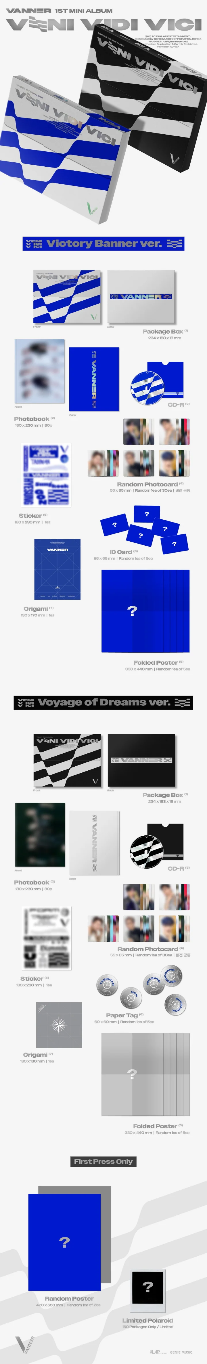 VANNER - [VENI VIDI VICI] 1st Mini Album RANDOM Version - Image 2