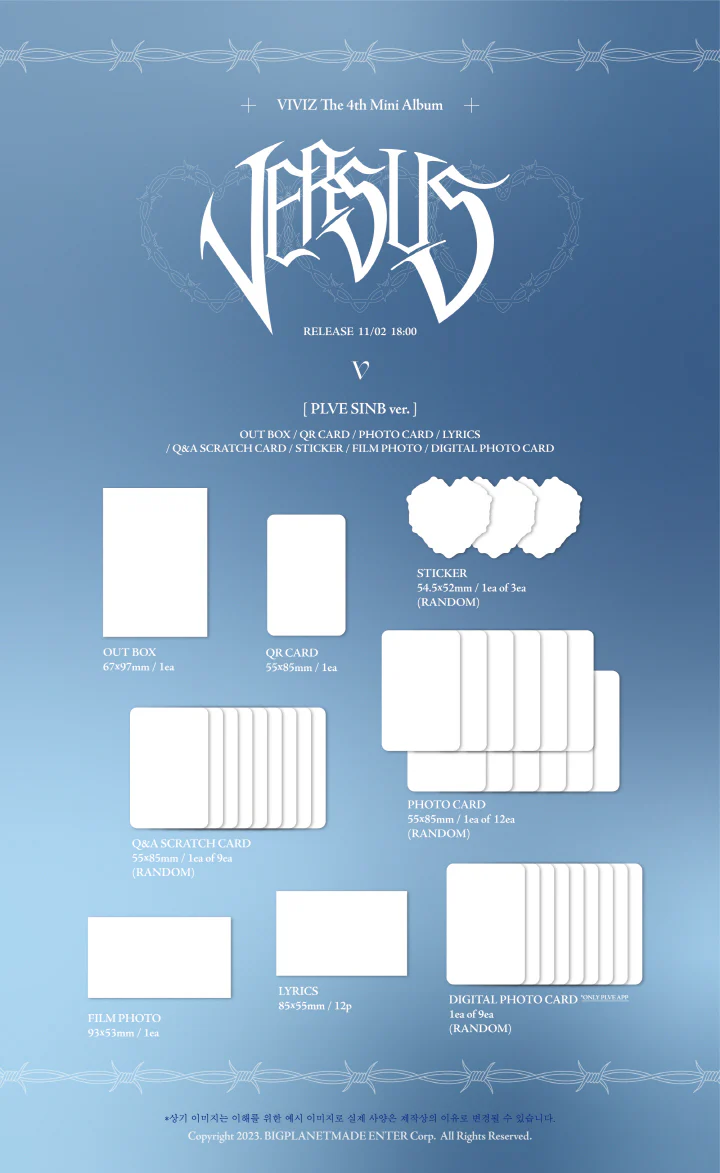 VIVIZ - [VERSUS] 4th Mini Album PLVE 3 Version SET - Image 3