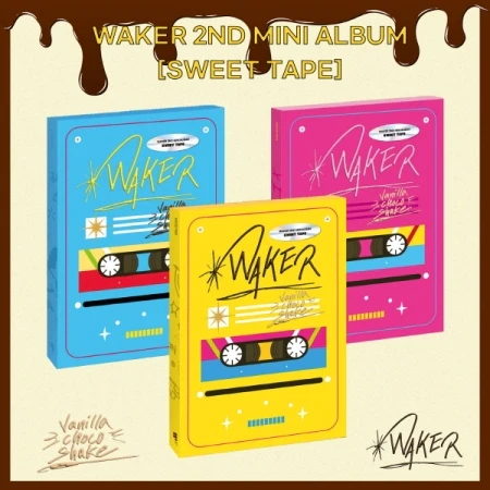 WAKER - [SWEET TAPE] 2nd Mini Album 3 Version SET