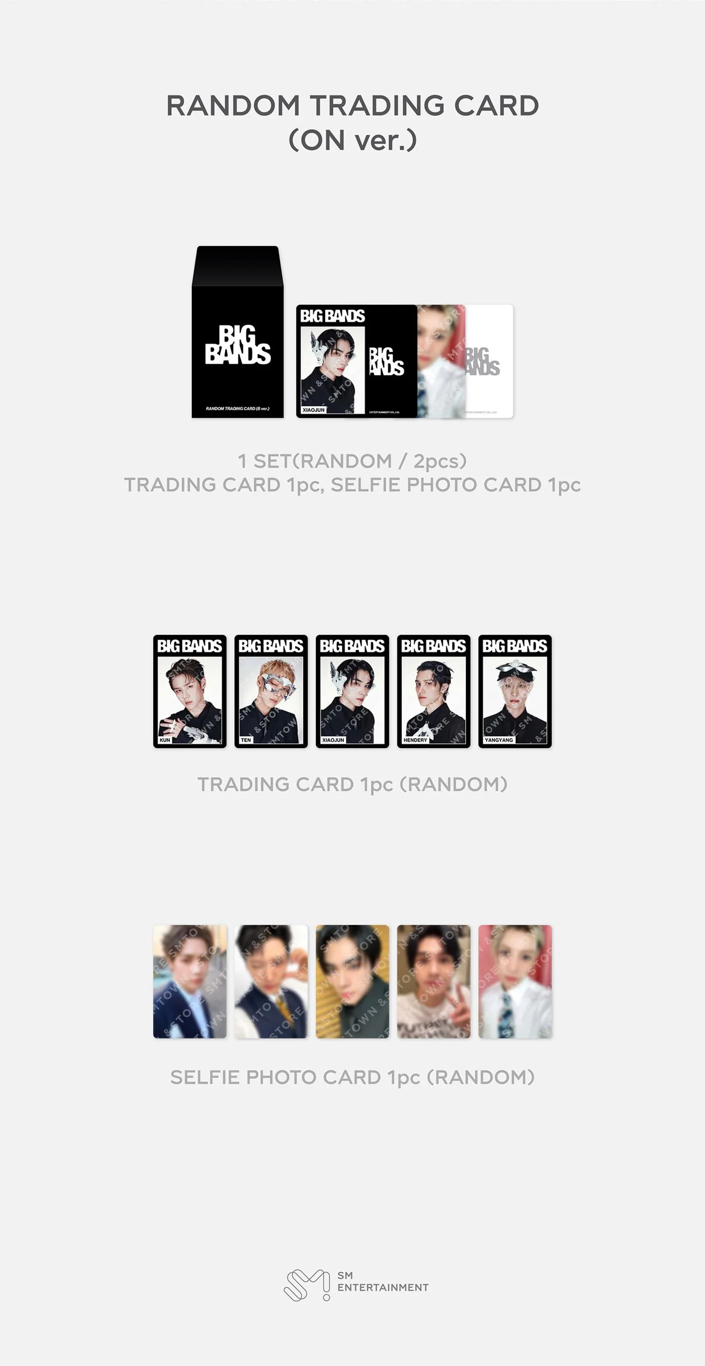 WayV - [BIG BANDS] OFFICIAL MD RANDOM TRADING CARD B ON Version - Image 2