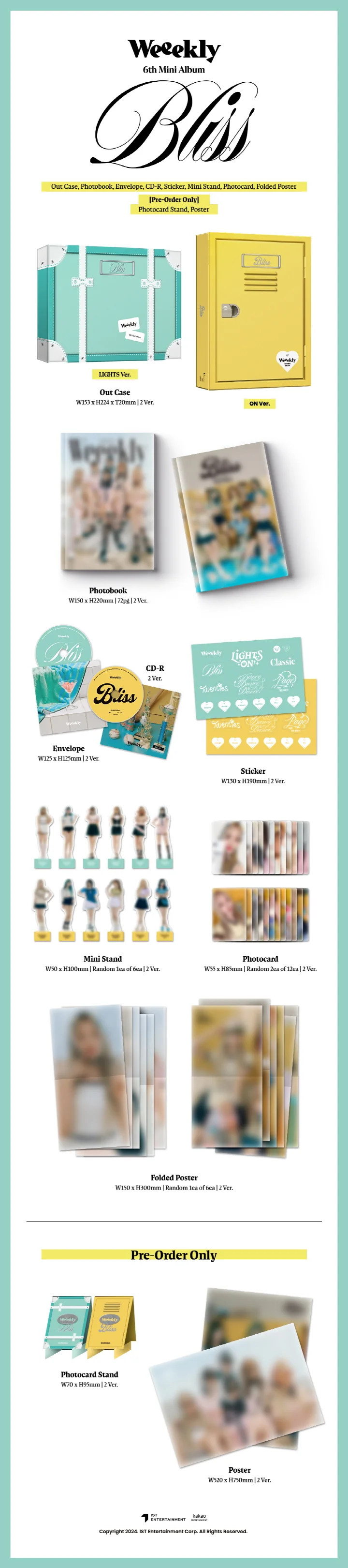 WEEEKLY - [Bliss] 6th Mini Album LIGHTS Version - Image 2