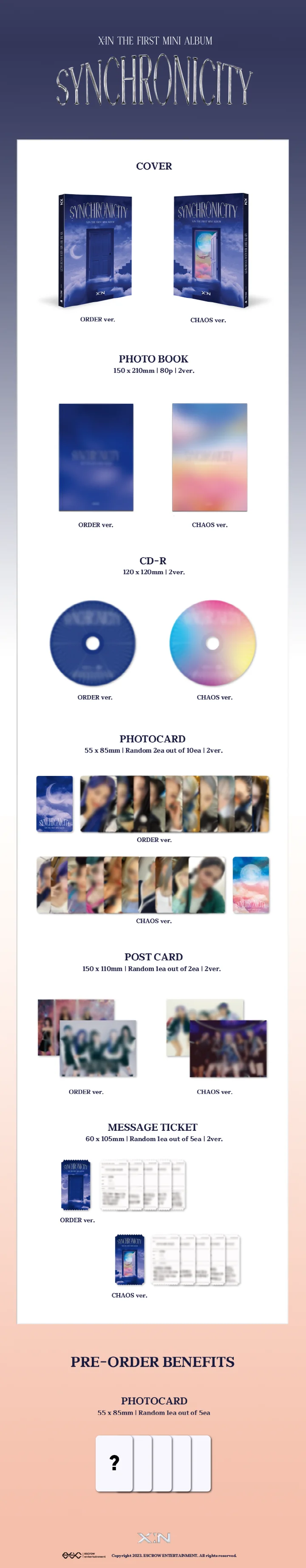 X:IN - [SYNCHRONICITY] 1st Mini Album ORDER Version - Image 2