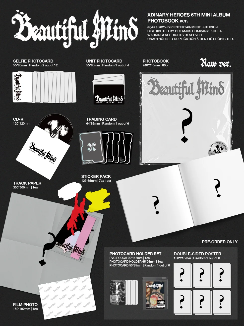 XDINARY HEROES - [BEAUTIFUL MIND] 6th Mini Album PHOTOBOOK FALLEN Version - Image 2