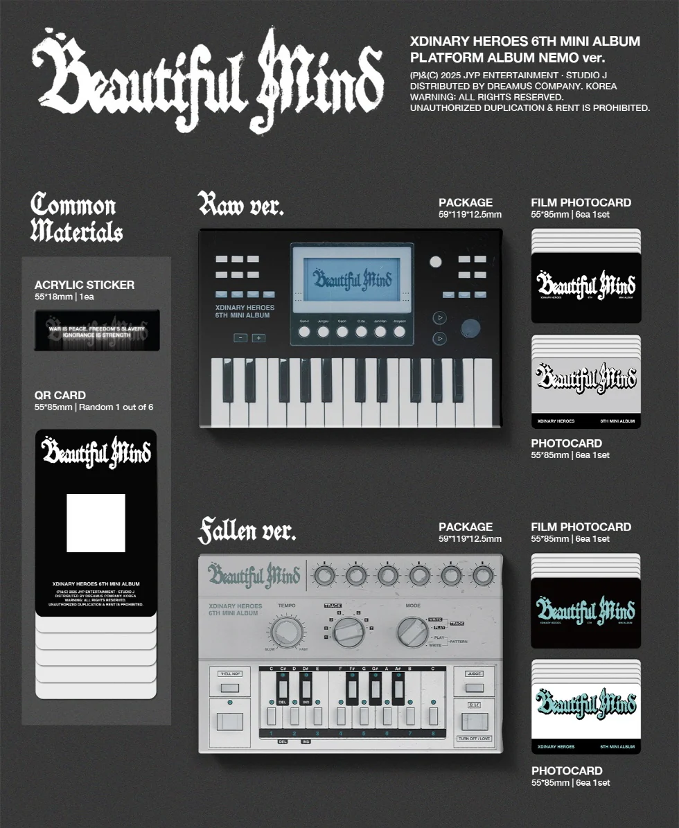 XDINARY HEROES - [BEAUTIFUL MIND] 6th Mini Album PLATFORM ALBUM NEMO RAW Version - Image 2