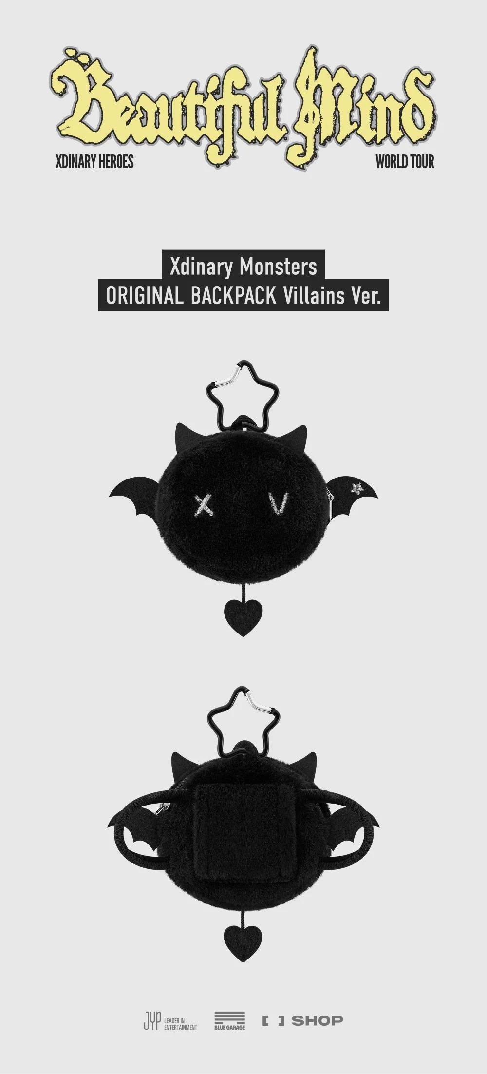 Xdinary Heroes - [Beautiful Mind] World Tour in SEOUL OFFICIAL MD Xdinary Monsters ORIGINAL BACKPACK Villains Ver. - Image 2