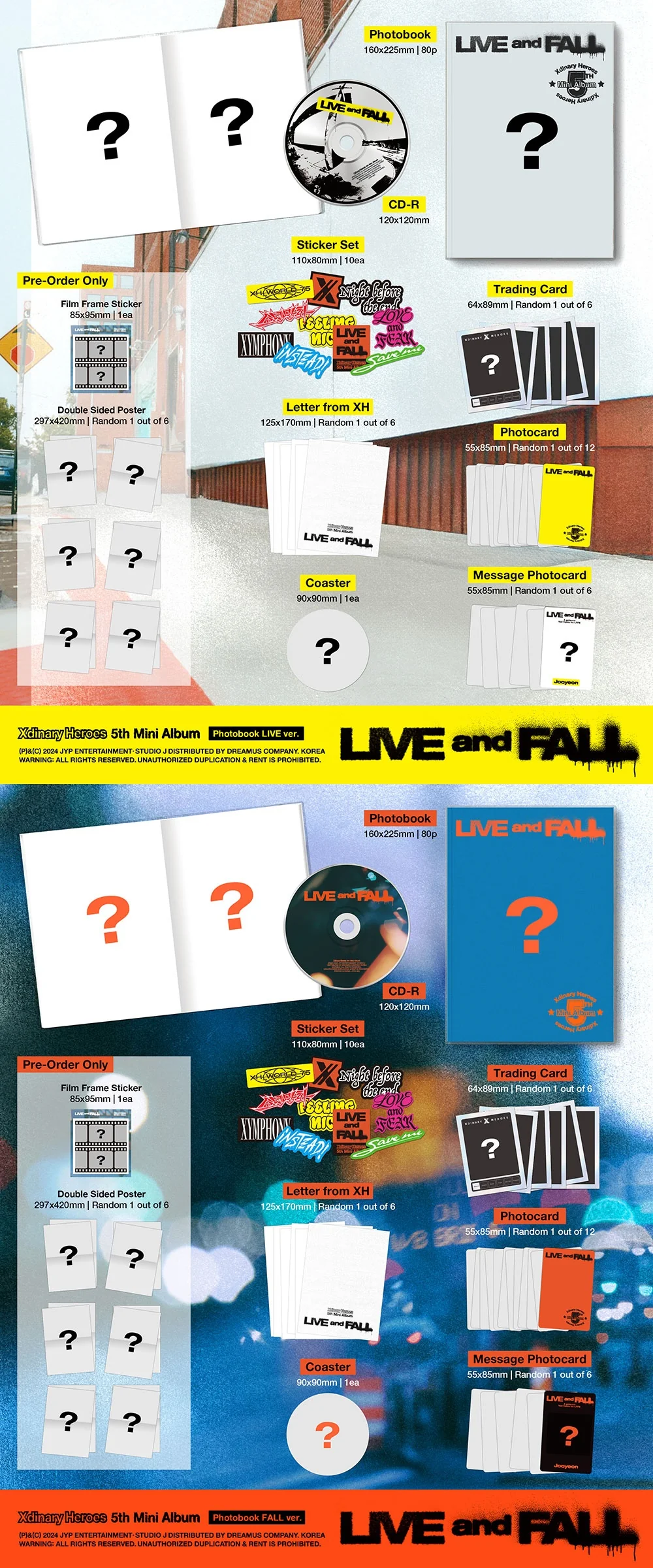 XDINARY HEROES - [LIVE AND FALL] 5th Mini Album PHOTOBOOK LIVE Version - Image 2
