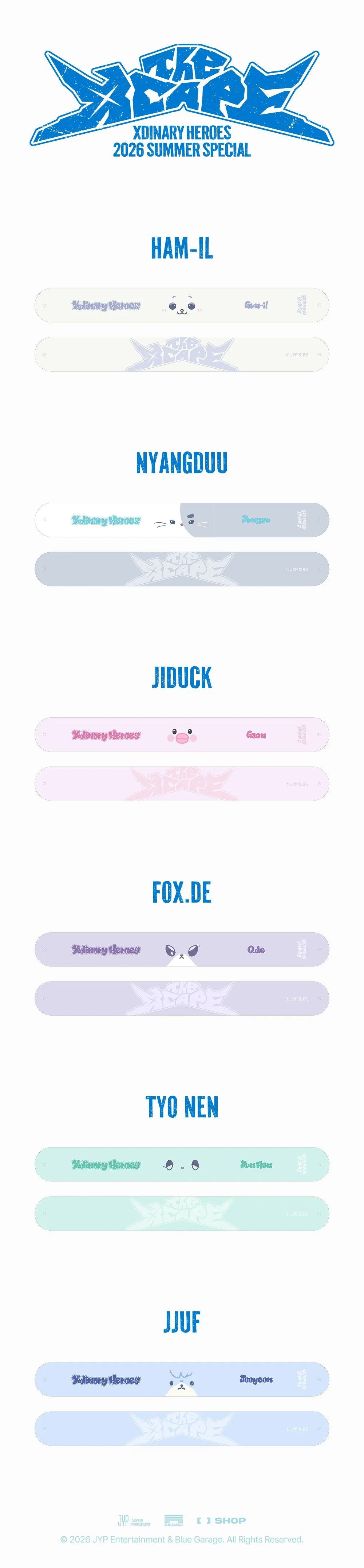 (PRE-ORDER) Xdinary Heroes - [The Xcape] 2026 Summer Special MD Xdinary Monsters ONE TOUCH WRIST BAND - Image 2