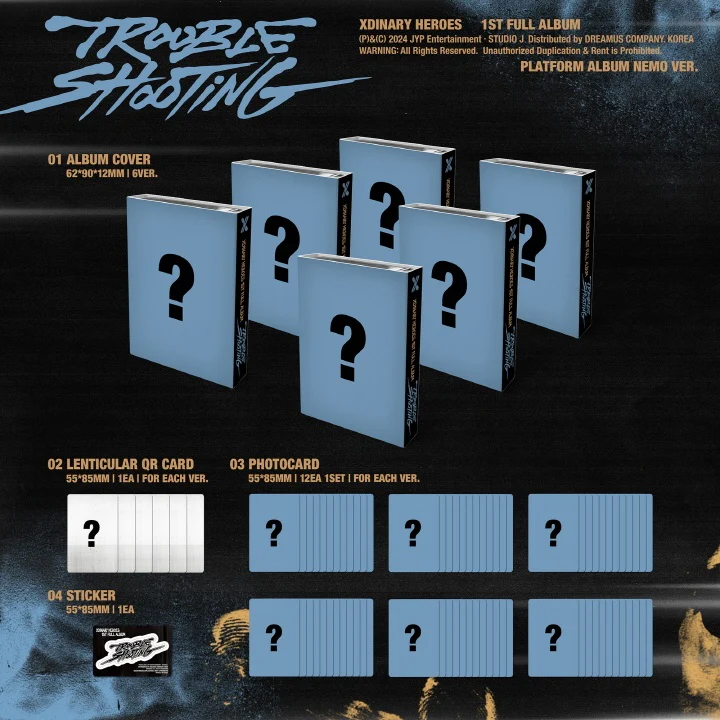 XDINARY HEROES - [TROUBLESHOOTING] 1st Album PLATFORM ALBUM GAON Version - Image 2