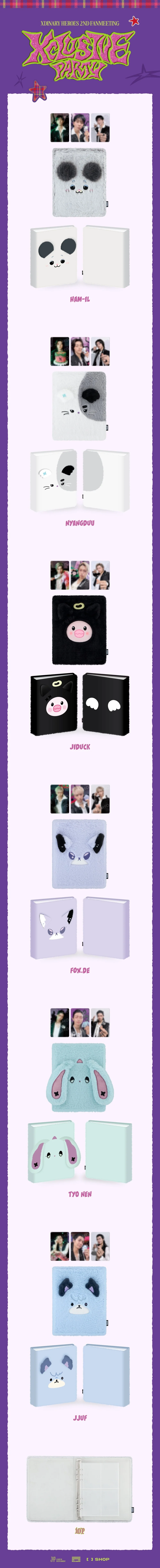 Xdinary Heroes - [XCLUSIVE PARTY] 2nd FANMEETING OFFICIAL MD Xdinary Monsters PLUSH PHOTO BINDER - Image 2