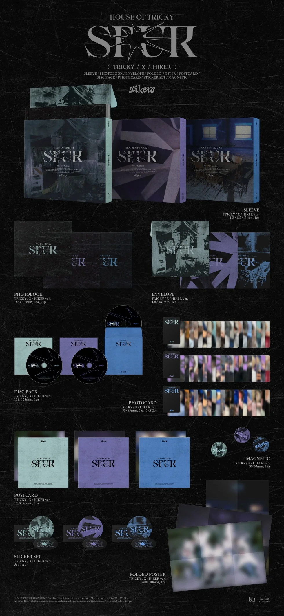 XIKERS - [HOUSE OF TRICKY : SPUR] 5th Mini Album 3 Version SET - Image 2