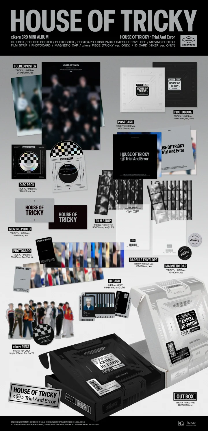XIKERS - [HOUSE OF TRICKY : TRIAL AND ERROR] 3rd Mini Album HIKER Version - Image 2