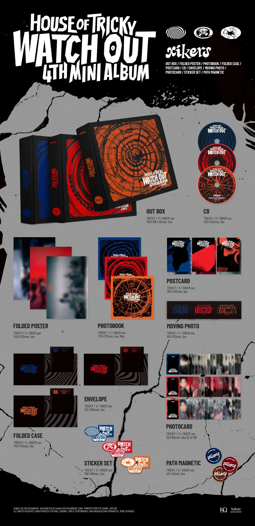 XIKERS - [HOUSE OF TRICKY : WATCH OUT] 4th Mini Album RANDOM Version - Image 2