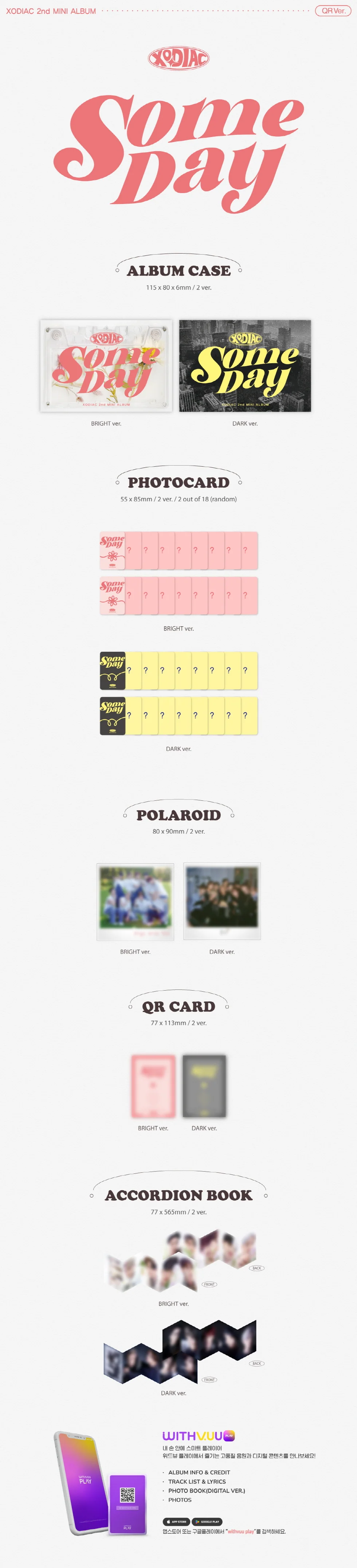 XODIAC - [SOME DAY] 2nd Mini Album QR RANDOM Version - Image 2
