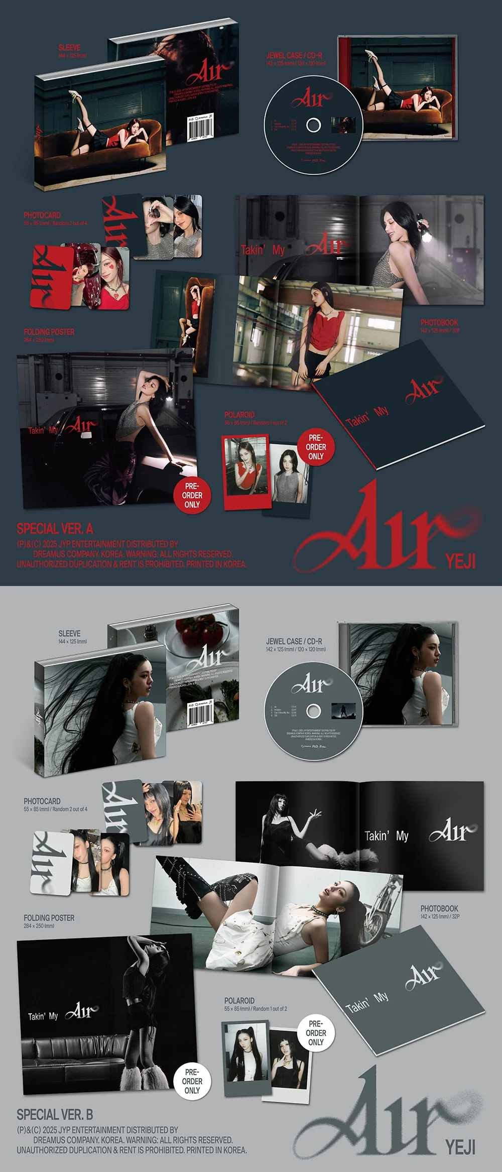 YEJI (ITZY) - [AIR] Album SPECIAL B Version - Image 2