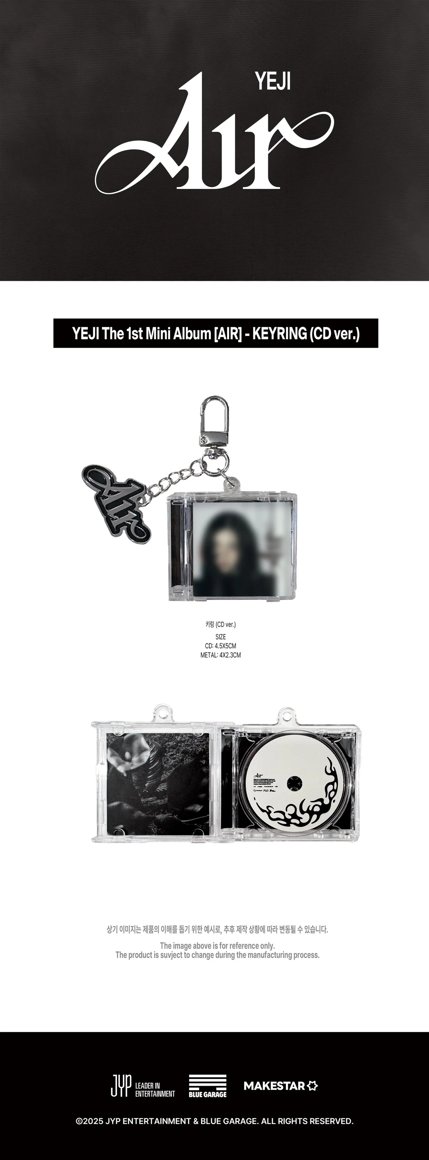 YEJI (ITZY) - [AIR] OFFICIAL MD KEYRING (CD ver.) - Image 2