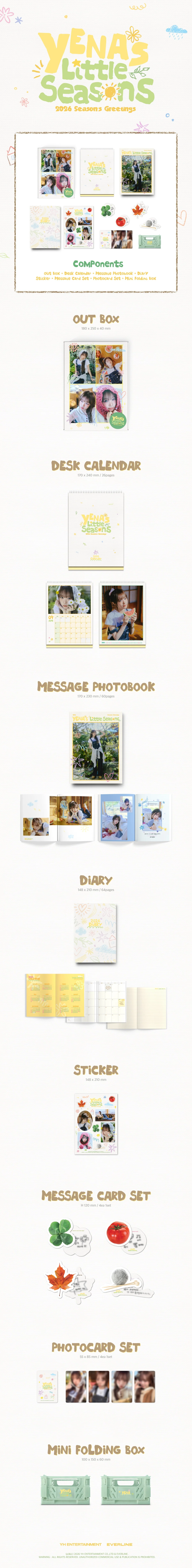YENA - [YENA'S LITTLE SEASONS] 2026 Season's Greetings - Image 2