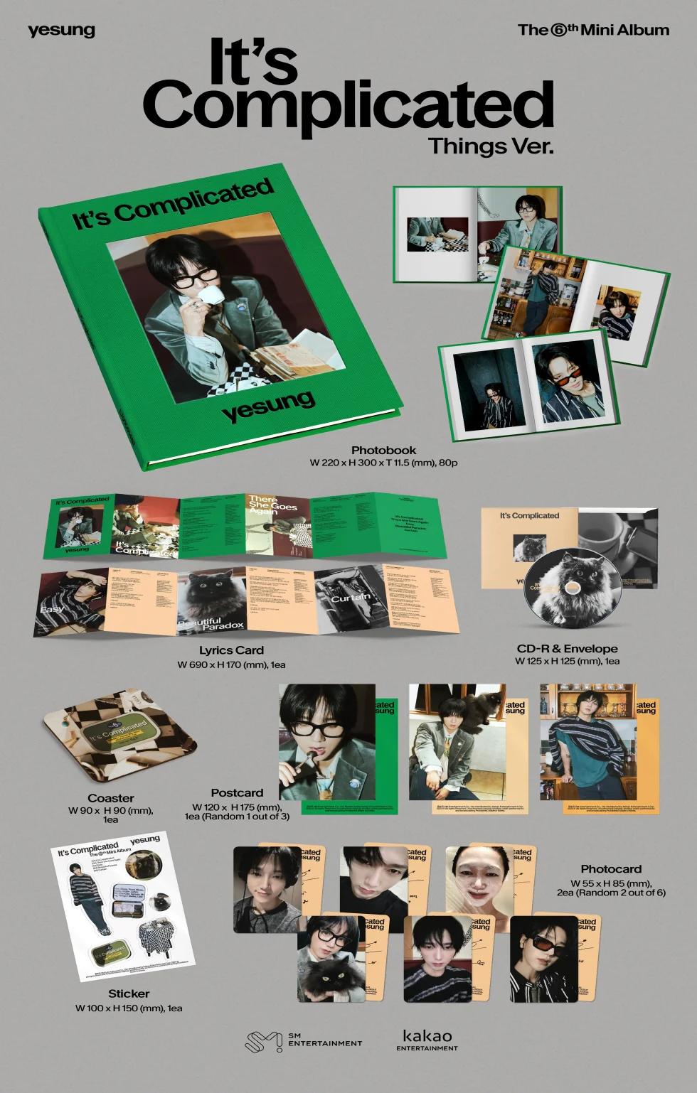 YESUNG - [IT'S COMPLICATED] 6th Mini Album THINGS Version - Image 2