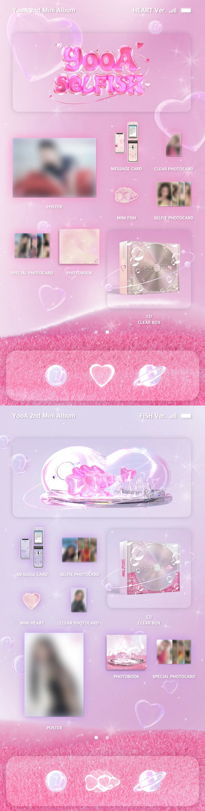 YOOA - [SELFISH] 2nd Mini Album HEART Version - Image 2