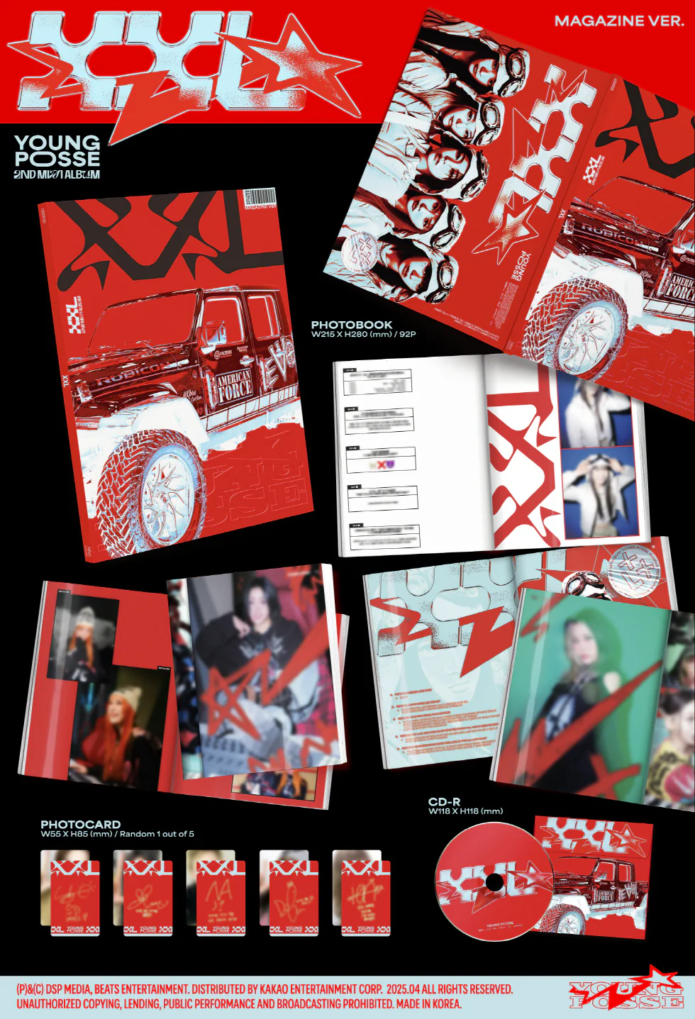 YOUNG POSSE - [XXL] 2nd EP Album MAGAZINE Version - Image 2