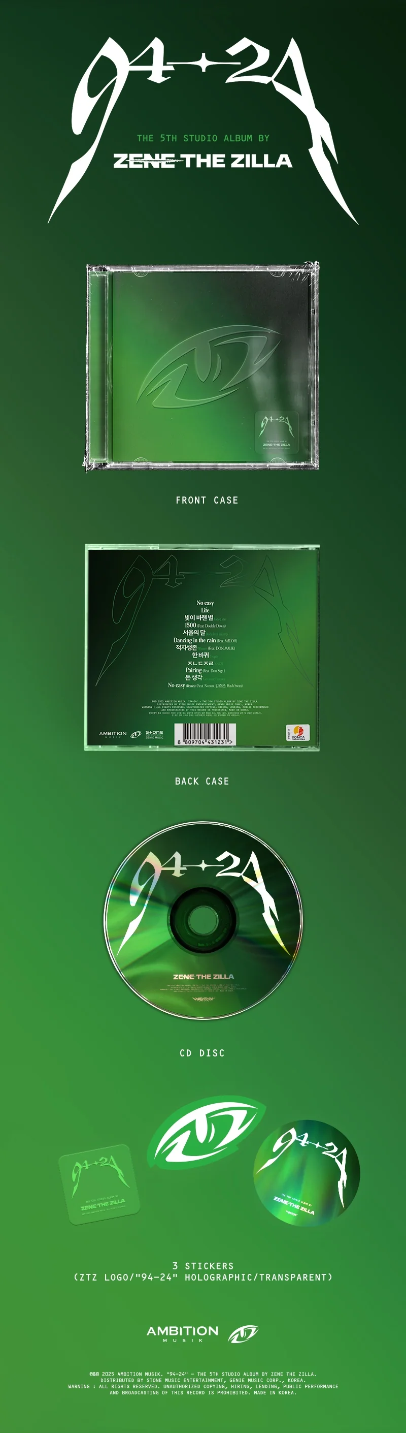 ZENE THE ZILLA - [94-24] Album - Image 2